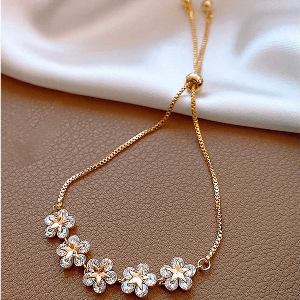 Gold Plated Crystal Bracelet